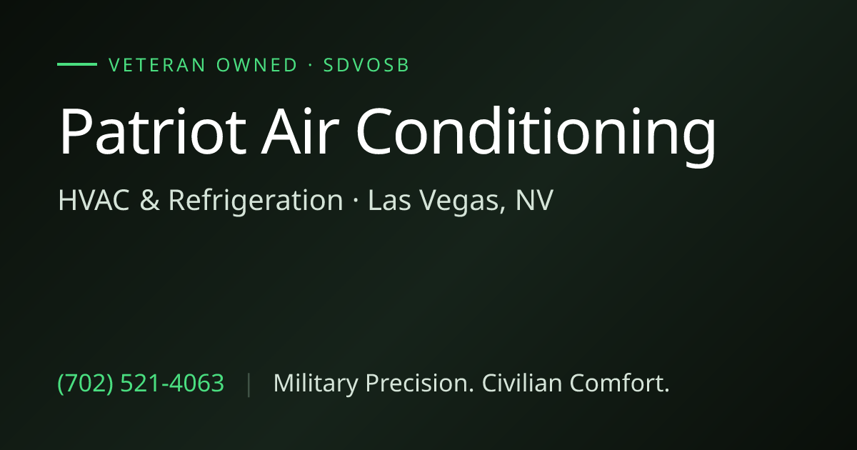 Patriot Air Conditioning cover